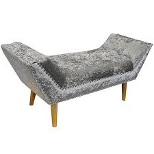 5 out of 5 stars with 2 ratings. Ottoman Crushed Velvet Chaise Bench Freemans