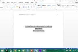 Formatting Apa Style In Microsoft Word 2013 Grad School