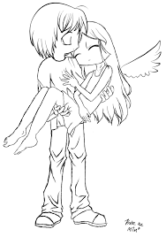 Free printable adult coloring pages. Fallen Angel Lineart By Mimblewimble On Deviantart