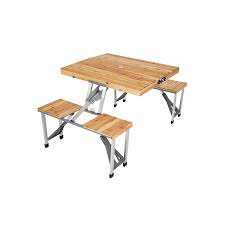 See more ideas about folding picnic table, picnic table bench, folding picnic table bench. Wooden Folding Outdoor Picnic Table And Bench Set 4 Seats 49 99 Oypla Stocking The Very Best In Toys Electrical Furniture Homeware Garden Gifts And Much More