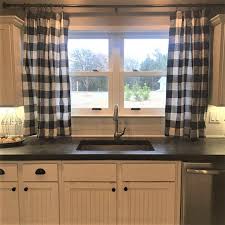 black and white buffalo check curtains
