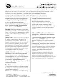Carbon monoxide levels, referred to as ppm or parts per million, is how many co particles are in the air. Https Www Eugene Or Gov Documentcenter View 6540 Carbon Monoxide Alarm Requirements