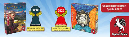 Bewertungen und tipps zu camel up, dem spiel des jahres 2014 im blog ♟. Spiel Des Jahres 2020 Nominierungen Fur Pegasus Spiele Pegasus De Wir Machen Spass