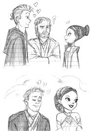 Cartoon Anakin And Padme Sketch By Katytorres Lol Obiwan S Face Star Wars Padme Star Wars Drawings Star Wars Art