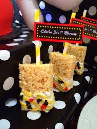 Birthday Decorated Rice Krispie Treats Mickey Mouse Birthday Party Ideas Photo 5 Of 23 Mickey Mouse 1st Birthday Mickey Birthday Party Mickey Mouse Clubhouse Birthday Party