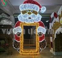 Christmas Decoration Motif Lights LED 3D Giant Santa Claus ...