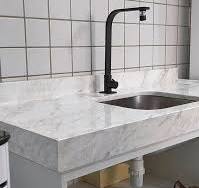 Adesivo para Pia Mármore Calacata Brilho - 1.22m / 10.00m