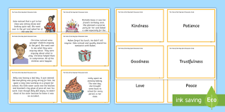 Preschoolers between the ages of two and five are in the threshold years of their lives. The Fruits Of The Holy Spirit Discussion Cards