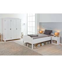 Letto una piazza e mezza 61. Letto Singolo In Pino Massello Bianco 90x200 Cm
