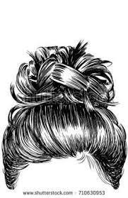 Hair Drawing Messy Bun 17 Ideas For 2019 Hair Sketch How To Draw Hair Hipster Drawings
