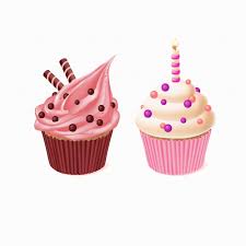 Download Free Two Cupcakes Tasty Cakes For Celebration Of Birthday Sweet Pastry With Candle Svg Dxf Eps Png Vector Svg File Free Download