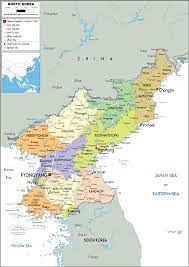 Physical, political, road, locator maps of north korea. North Korea Map Political Worldometer