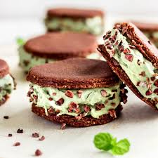 I had a vegan cappuccino ice cream sandwich. Mint Chocolate Chip Ice Cream Sandwiches By Vancouverwithlove Quick Easy Recipe The Feedfeed
