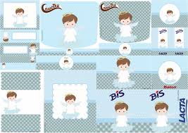 *imprimibles gratis para fiestas de bebé: Cute Angel In Light Blue Free Printable Candy Bar Labels Oh My First Communion
