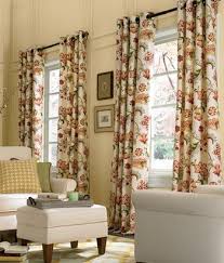 Jacobean Floral Lined Grommet Top Curtains Country Curtains Curtains Living Room Living Room Drapes