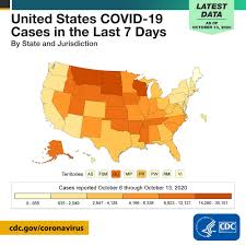 This page includes a chart with historical data for the united states coronavirus recovered. Cdc Covid 19 Cases Continue To Increase Across The United States With 359 835 New Cases Reported In The Last Week As Of October 14 The 7 Day Moving Average Of Covid 19 Cases Nationwide