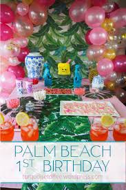 Nautical, coastal & beach home decor. Palm Beach Theme First Birthday Party For Baby A Turquoise Toffee