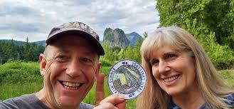 Hiking beacon rock trail at 7pm