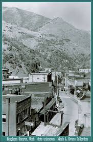 Bingham Canyon Street The Small Building Next To The Telephone Sign Was A Greek Run Store Next To That Was A House Of Ill Repute Utah Canyon Salt Lake City