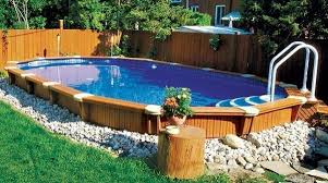 Landschafts Ideen Fur Aufstellpools Zacs Garden Sie Sind An Der Richtigen Stelle Fur Landscaping Ed In 2020 Backyard Pool Backyard Pool Landscaping Diy Swimming Pool