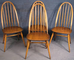 Set Of 4 Ercol Windsor Quaker 365 Elm Amp Beech Kitchen Dining Chairs Beech Kitchen Dining Chairs Kitchen Dining Chairs