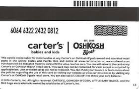 The carter's | oshkosh membership is ending on july 1 2020. Gift Card Little Baby Basics Carter S United States Of America Carter S Col Us Cart 022