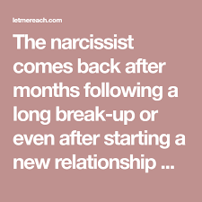 The Real Reason The Narcissist Comes Back After No Contact Kim Saeed Narcissistic Abuse Recovery Program Narcissist Breakup New Relationships