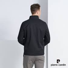 Pierre Cardin皮爾卡登男裝石墨稀立領薄夾克外套-黑色(5225666-99) | 防風外套/衝鋒外套| Yahoo奇摩購物中心