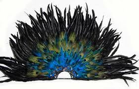 Birds Of A Feather New Vegas Peacock Raven Deco Feather Fan Las Vegas By Sajeeladesign 159 95 Feather Fan Vegas Showgirl Costume Props