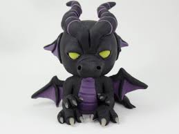 Black And Purple Dragon Logo Maleficent Dragon Handmade Maleficent Ooak Black And Purple Dragon Cute Dragon Sculpture Dragon Cake Toppe Maleficent Dragon Cute Dragons Dragons Gift