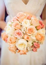 Peach Bouquets For Brides Peach Roses Pink Bridal Bouquet Wedding Flowers Peach Wedding Flowers Flower Bouquet Wedding Wedding Bouquets