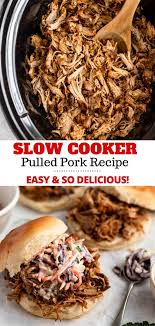 Slow Cooker Pulled Pork Is My Favorite Way To Serve A Crowd Recipe Slow Cooker Pulled Pork Crockpot Pulled Pork Pulled Pork