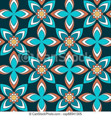 Check spelling or type a new query. Seamless Vector Geometric Floral Pattern With Flowers And Leaves In Bright Blue And Pink Colors On Dark Background Colorful Canstock