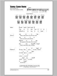Image Result For Sunny Came Home Guitar Chords Guitar Chords And Lyrics Sheet Music Notes Ukulele Chords