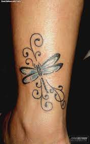 Dragonfly Tattoo On Lower Leg Tattoobite Com Leg Tattoos Back Tattoos Lower Back Tattoos