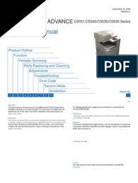 The imagerunner advance c5030i is a compact document solution for businesses that demand. Image Runner Advance C5051 Series Sm Rev0 092409 Electrical Connector Paper