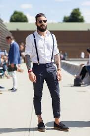 Black And Brown Outfits Guys Men S White Long Sleeve Shirt Navy Chinos Black Suede Tassel Loafers Dark Brown Sunglasses Wedding Suits Men Black Mens Outfits Hipster Mens Fashion