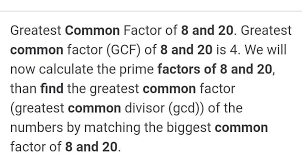 Find quick results from multiple sources. Find The Common Factors Of A 8 12 20 Brainly In