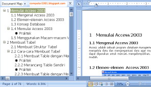 Cara Menggunakan Document Map Di Word Computer 1001