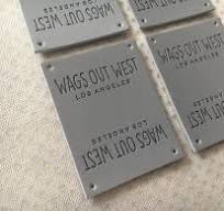 300 Custom PU Leather Label, Faux Leather Labels, PU Leather ...