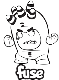 How to draw oddbods | drawing coloring pages for kids. Fuse Oddbods Coloring Page Free Printable Coloring Pages For Kids