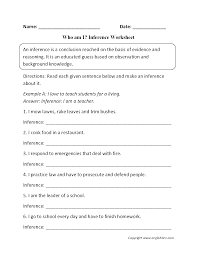 Who Am I Inference Worksheets Inferring Lessons Inference Inferencing