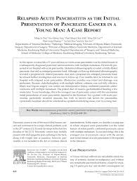 Sometimes it can be almost impossible to say no to another helping, no matter how full we may be. Pdf Relapsed Acute Pancreatitis As The Initial Presentation Of Pancreatic Cancer In A Young Man A Case Report