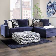 A cozy corner sofa offers corner sofas allow multiple people to comfortably hang out by creating a social area in your room. Sm5151 2 Pc Hokku Designs Griswold Navy Textured Patterned Fabric Sectional Sofa With Chaise
