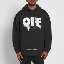 Off White Watches Over Hoody Black End