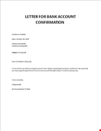 Company bank account opening request letter dear (sir or madam), this is to request you for opening a company account in your branch of (area and city name). Company Name Change Letter To Bank