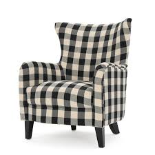 Black And White Plaid Chair Cushions Adair Black And White Plaid Fabric Club Chair Walmart Com Plaid Chair Armchair Club Chairs