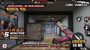 Cover Strike 3d Team Shooter Games 2020 Fps Games Low Specs Ringan Shooter Game Fps Games Fps