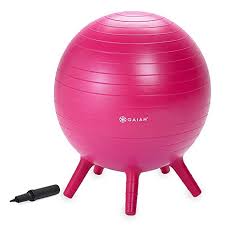 Gaiam Kids Stay N Play Children S Balance Ball Flexible School Chair Active Classroom Desk Seating With Stay Put Sta Balance Ball Exercise For Kids Kids Gym