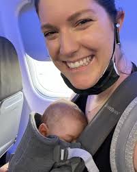 Our first flight led to our first cold + fever but smilin through it and  getting cuter by the minute ❤️